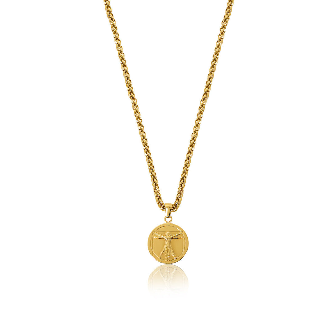Goldene Halskette mit Anhänger