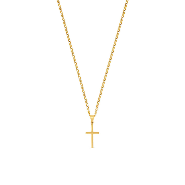 Goldenes Kreuz mit Kette