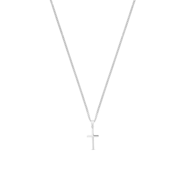 Silbernes Kreuz mit Kette