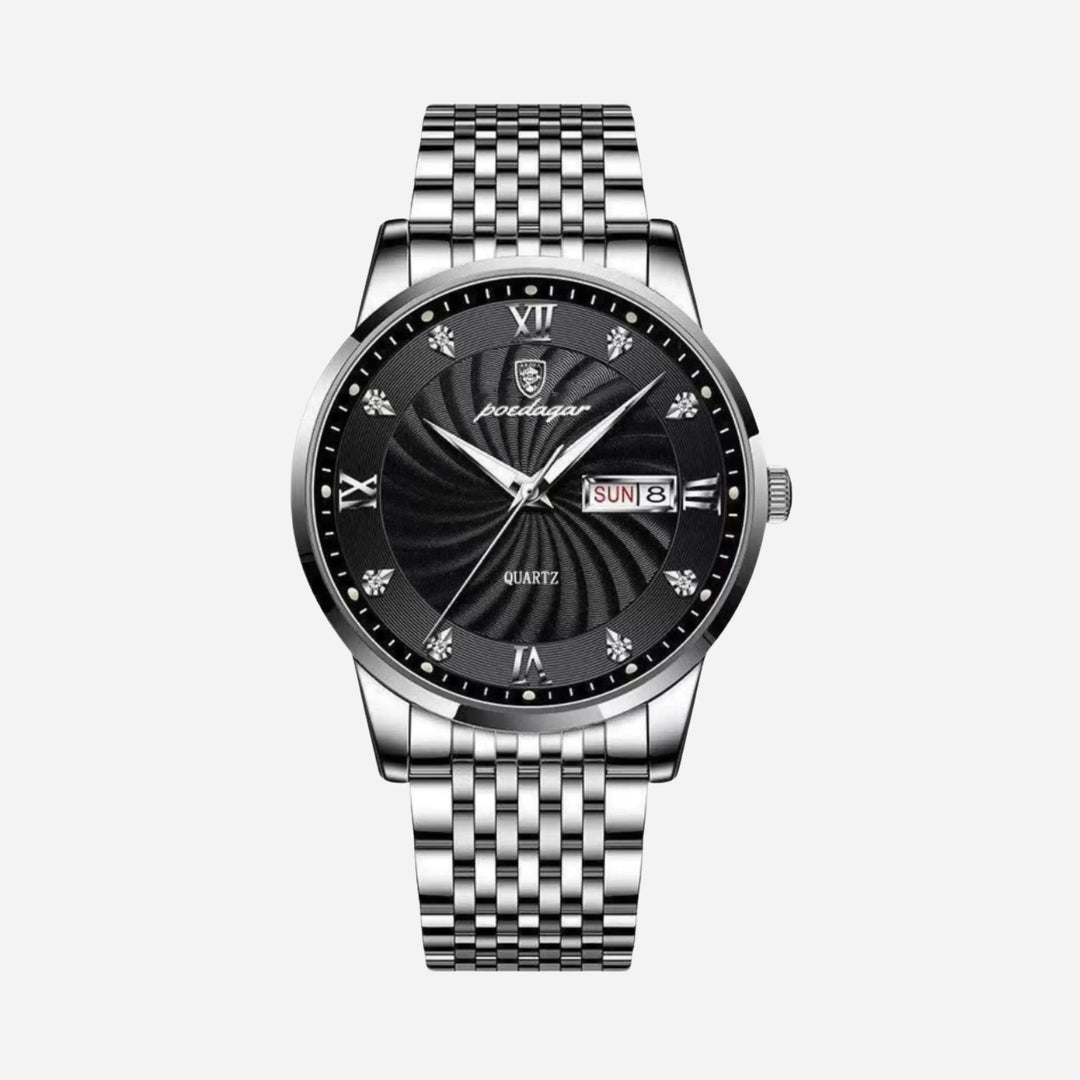 Herren Business Uhr aus Edelstahl