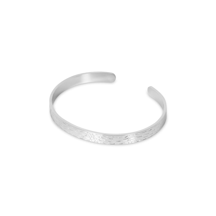 Silbernes Verstellbares Armband mit Struktur