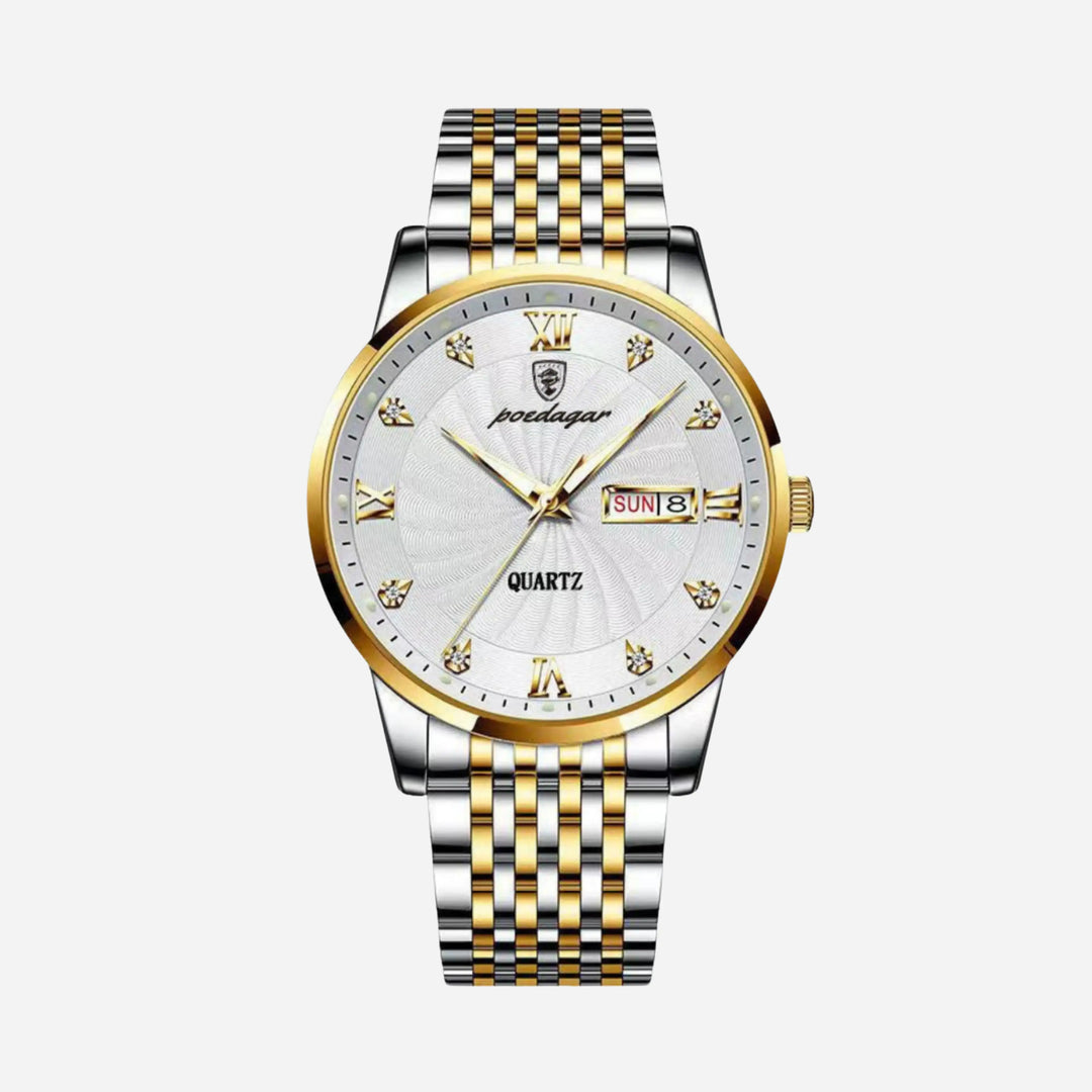 Herren Business Uhr aus Edelstahl