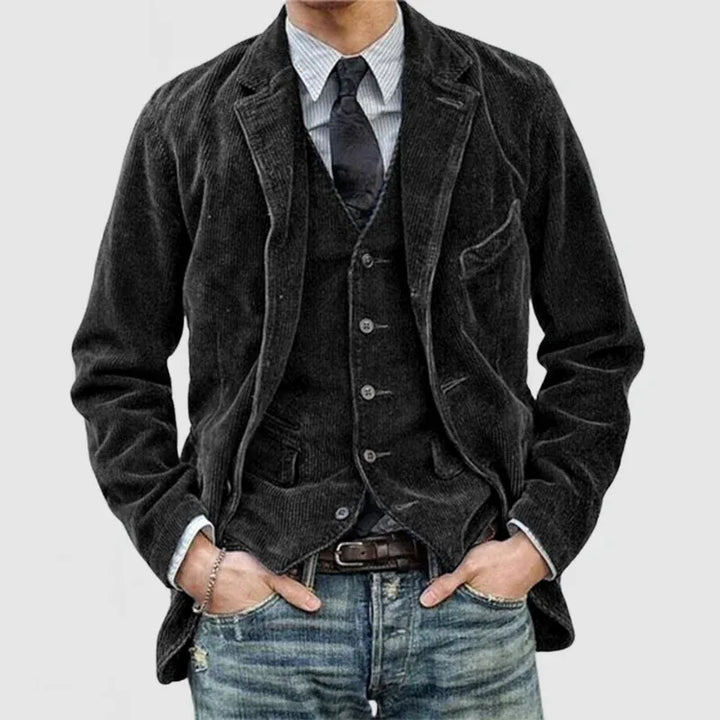 Andrei Cord-Jacke + Weste Set