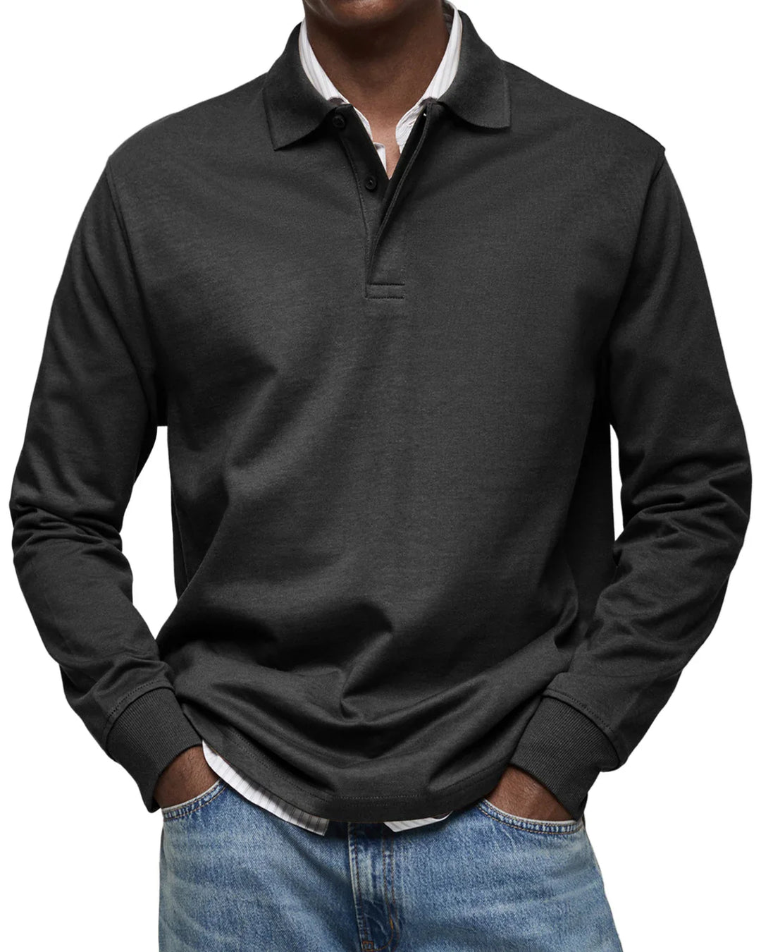 Benno™ | Herren Casual Langarm Polo Shirt