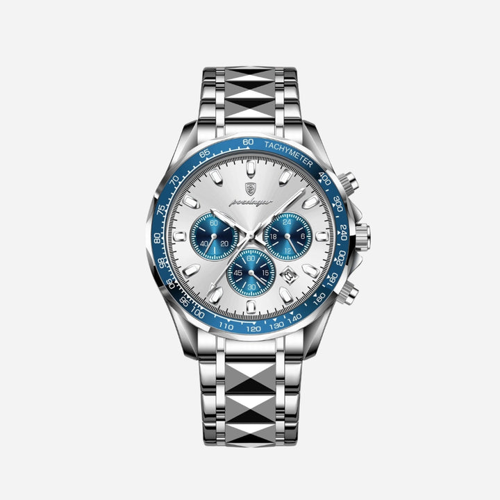 Luxuriöse Herren-Sportuhr mit wasserdichtem Quarzwerk und Chronograph