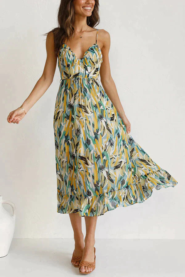 Josefine™ | Buntes Midikleid