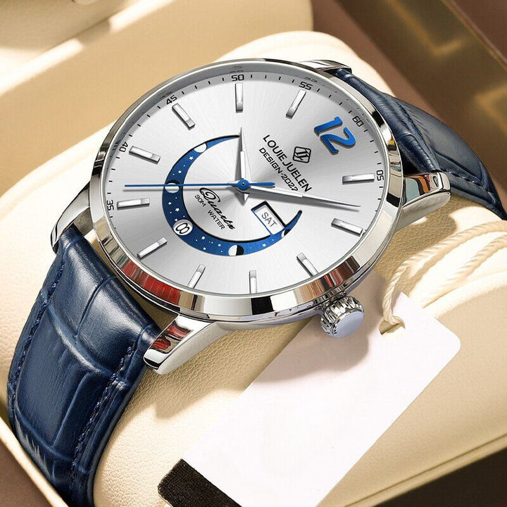 Elegante Uhr mit Mondphase