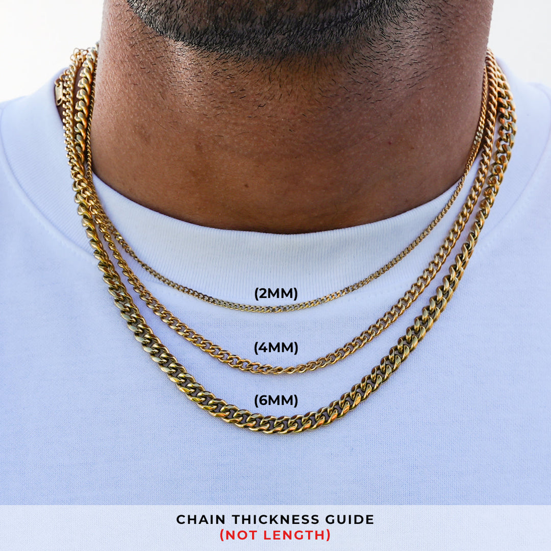 Goldene Curb-Kette