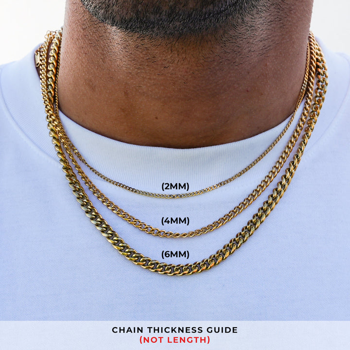 Goldene Curb-Kette