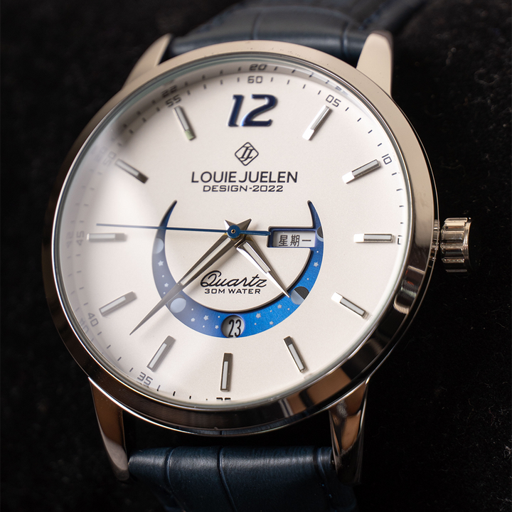 Elegante Uhr mit Mondphase