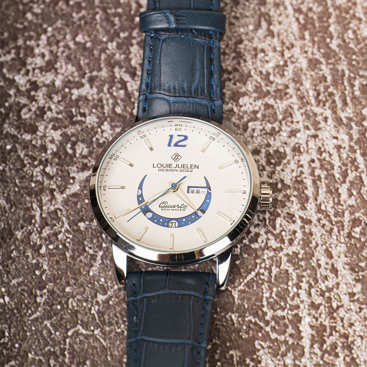 Elegante Uhr mit Mondphase