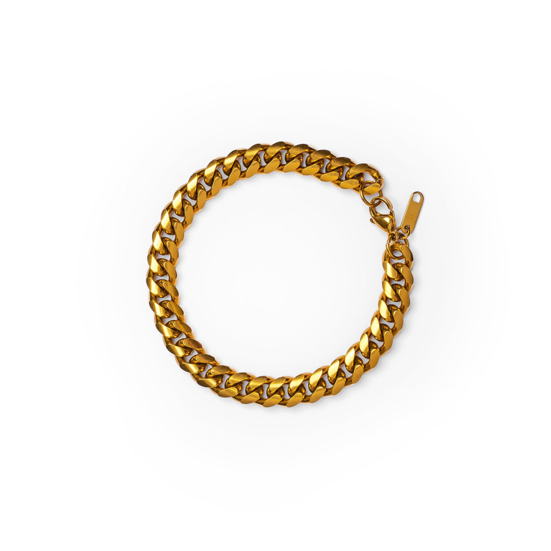 Goldene Kettenarmband