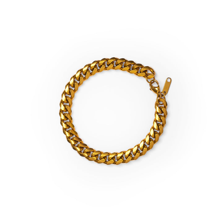 Goldene Kettenarmband