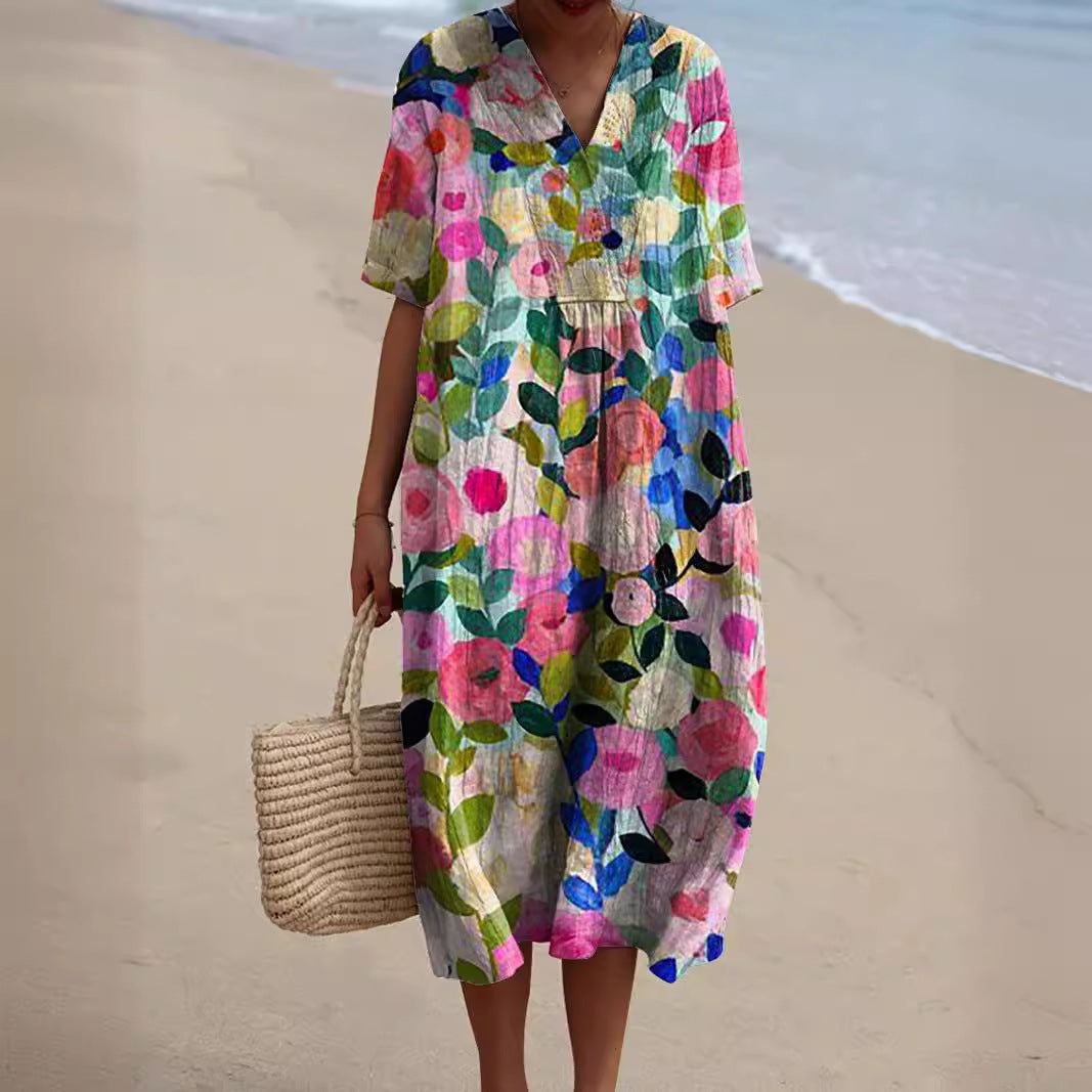 Nicka™ | Kleid mit lebendigem Blumenmuster