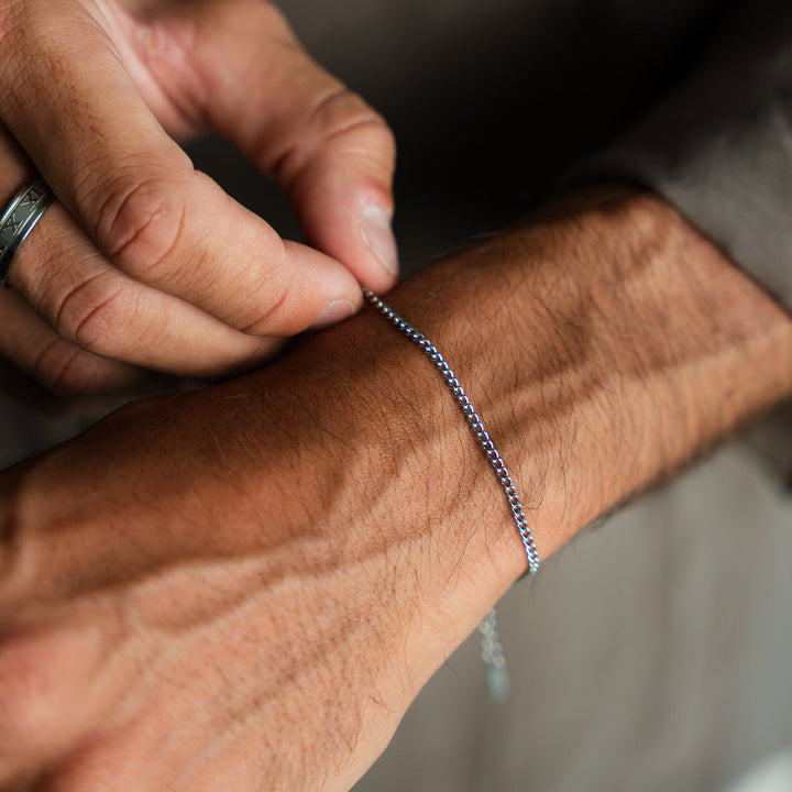 Silbernes Minimalistisches Kettenarmband