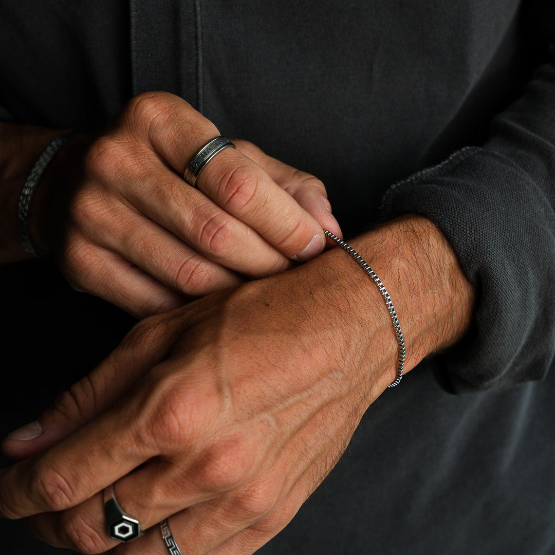 Silbernes Kettenarmband