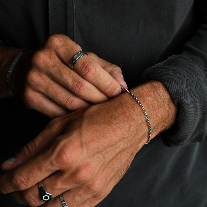 Silbernes Kettenarmband