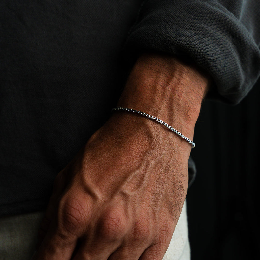 Silbernes Kettenarmband