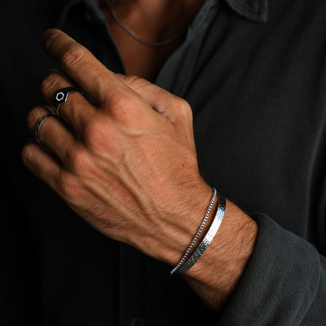 Silbernes Kettenarmband