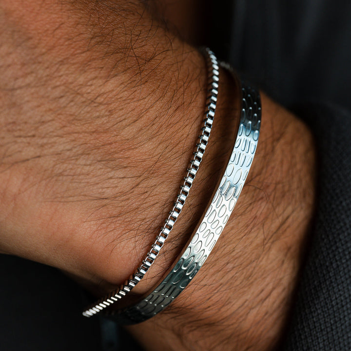 Silbernes Kettenarmband