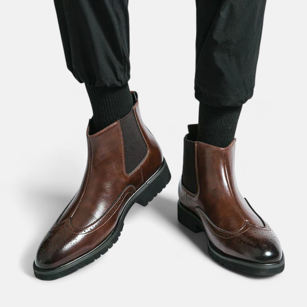 Marzio™ | Elegante Chelsea-Stiefel für Herren aus Kunstleder