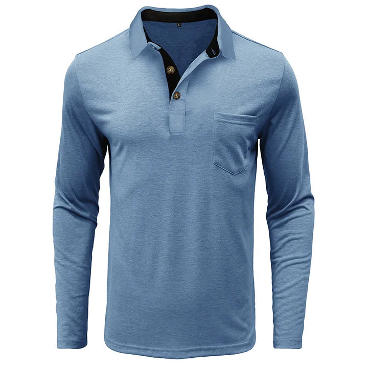 Jörg™ | Herren Langarmshirt in Unifarbe