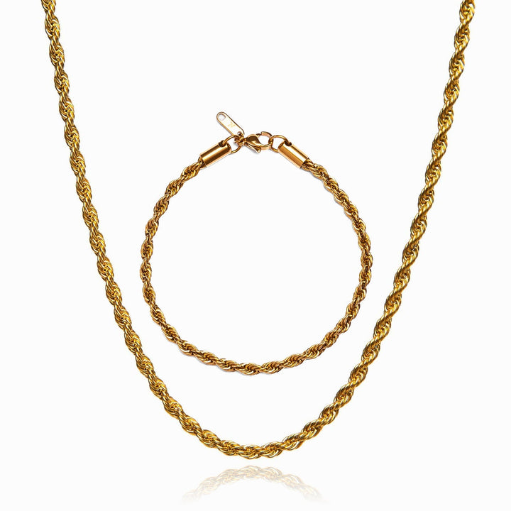 Set Goldkette & Armband
