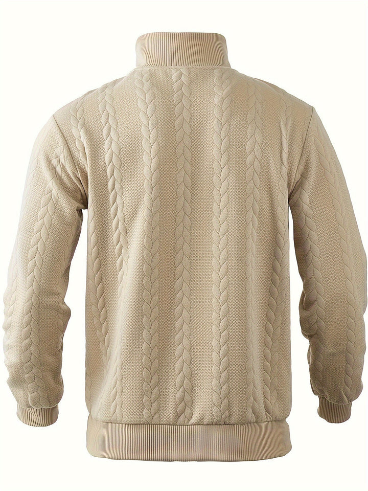 Roberto™ -Vintage Herrenpullover mit Reißverschluss