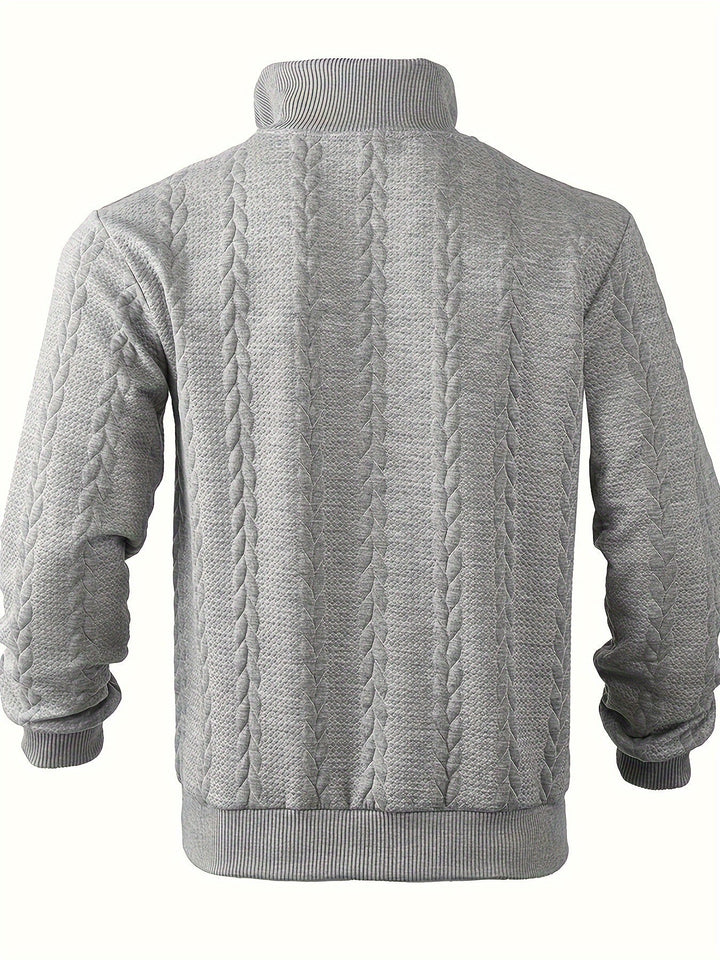 Roberto™ -Vintage Herrenpullover mit Reißverschluss