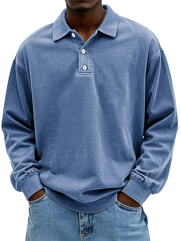 Lennart™ | Lässiges langärmeliges Herren-Polo