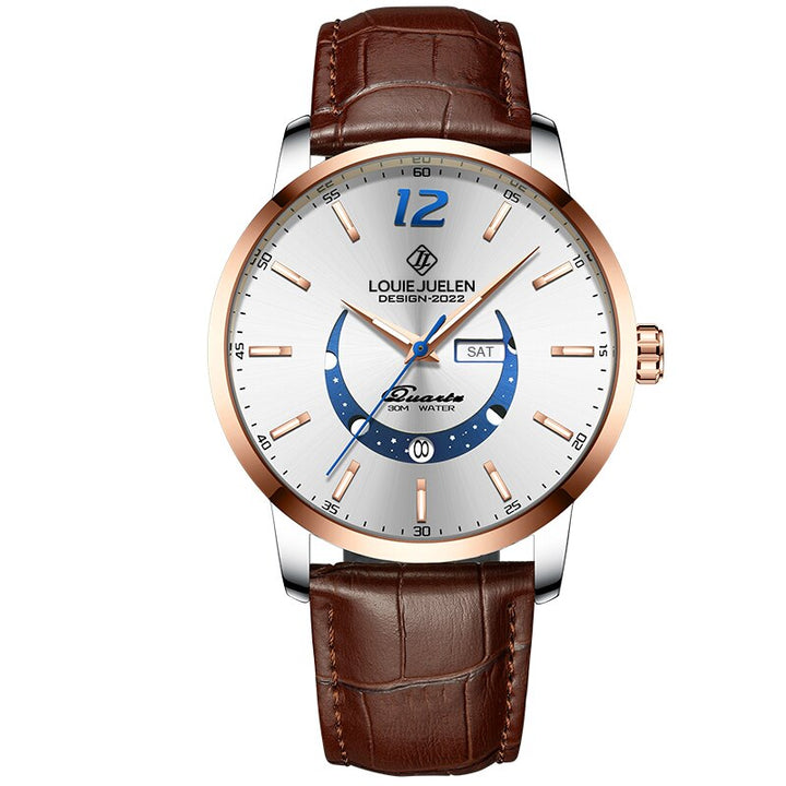 Elegante Uhr mit Mondphase